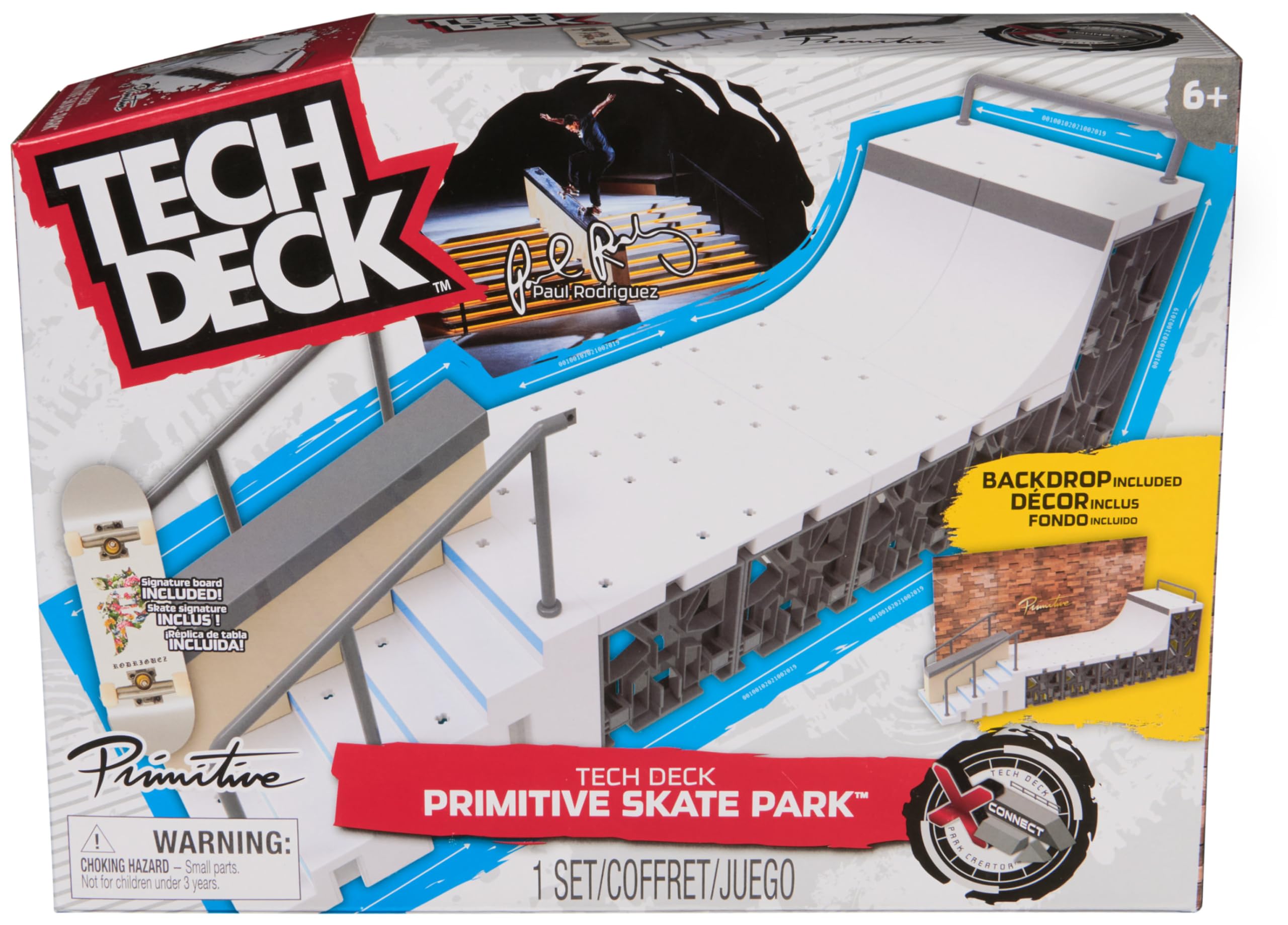 Tech Deck Primitive X-Connect Skate Park - Customizable Skateboard Playset for Ages 6+