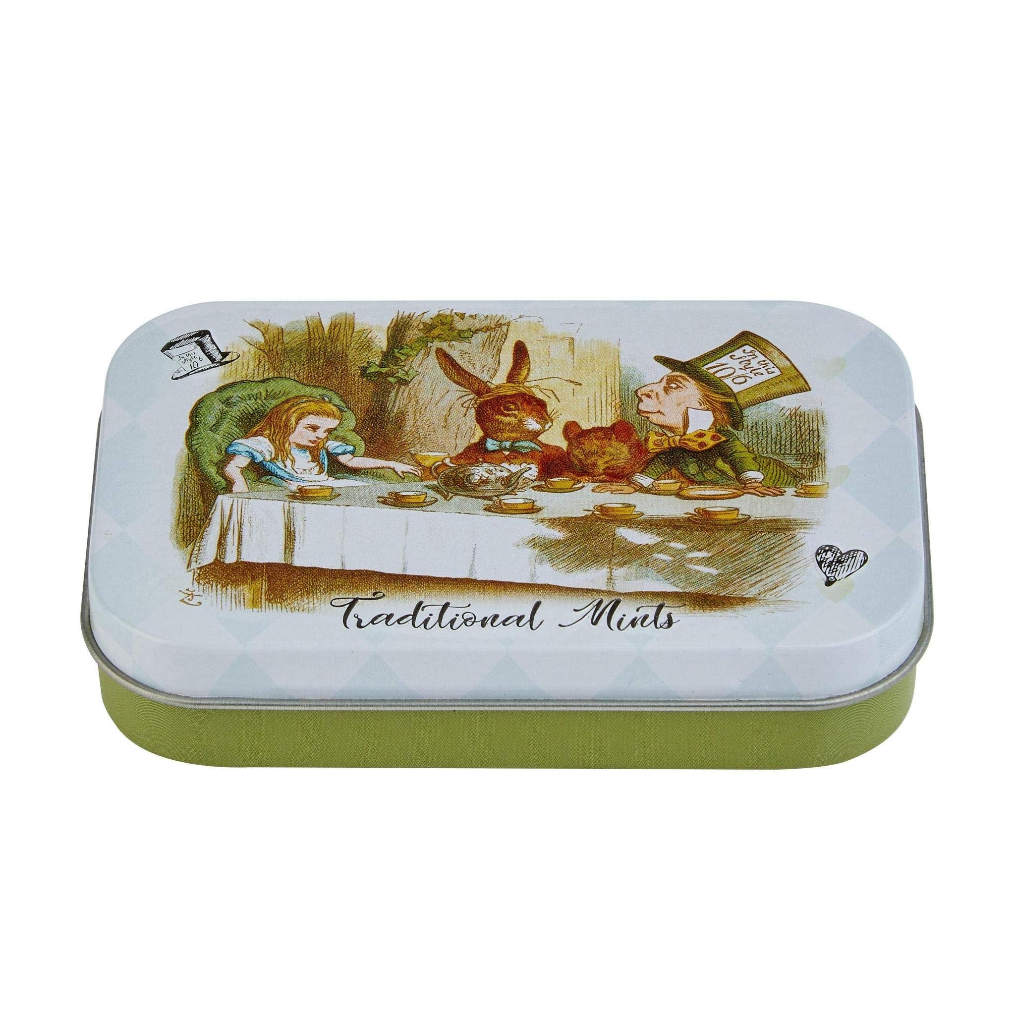 New English Teas Alice in Wonderland - Sugar Free Mints in Collectible Mini Tin 35g