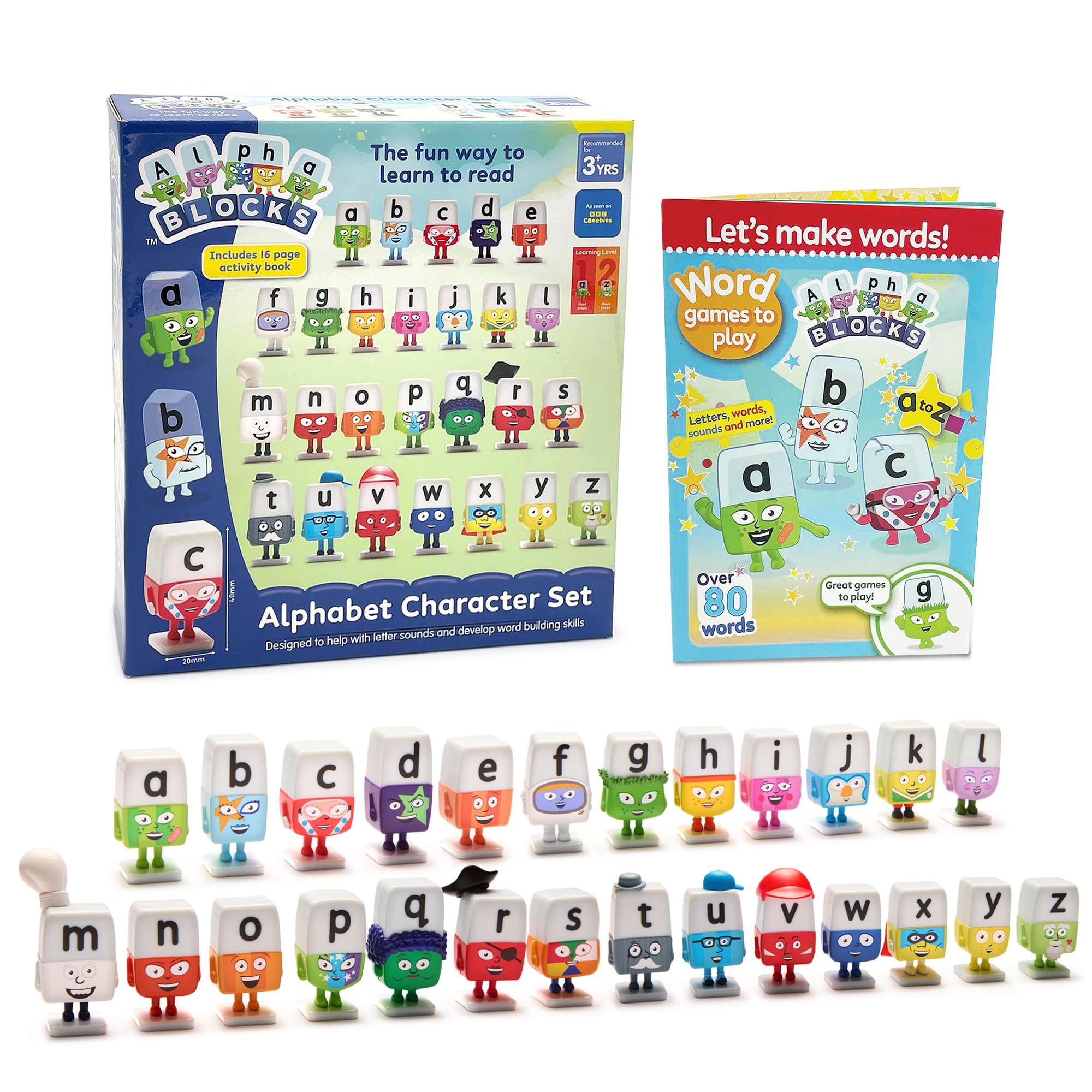 Alphablocks Alphabet Character Set - 26-Letter Educational Phonics Playset for Kids 2