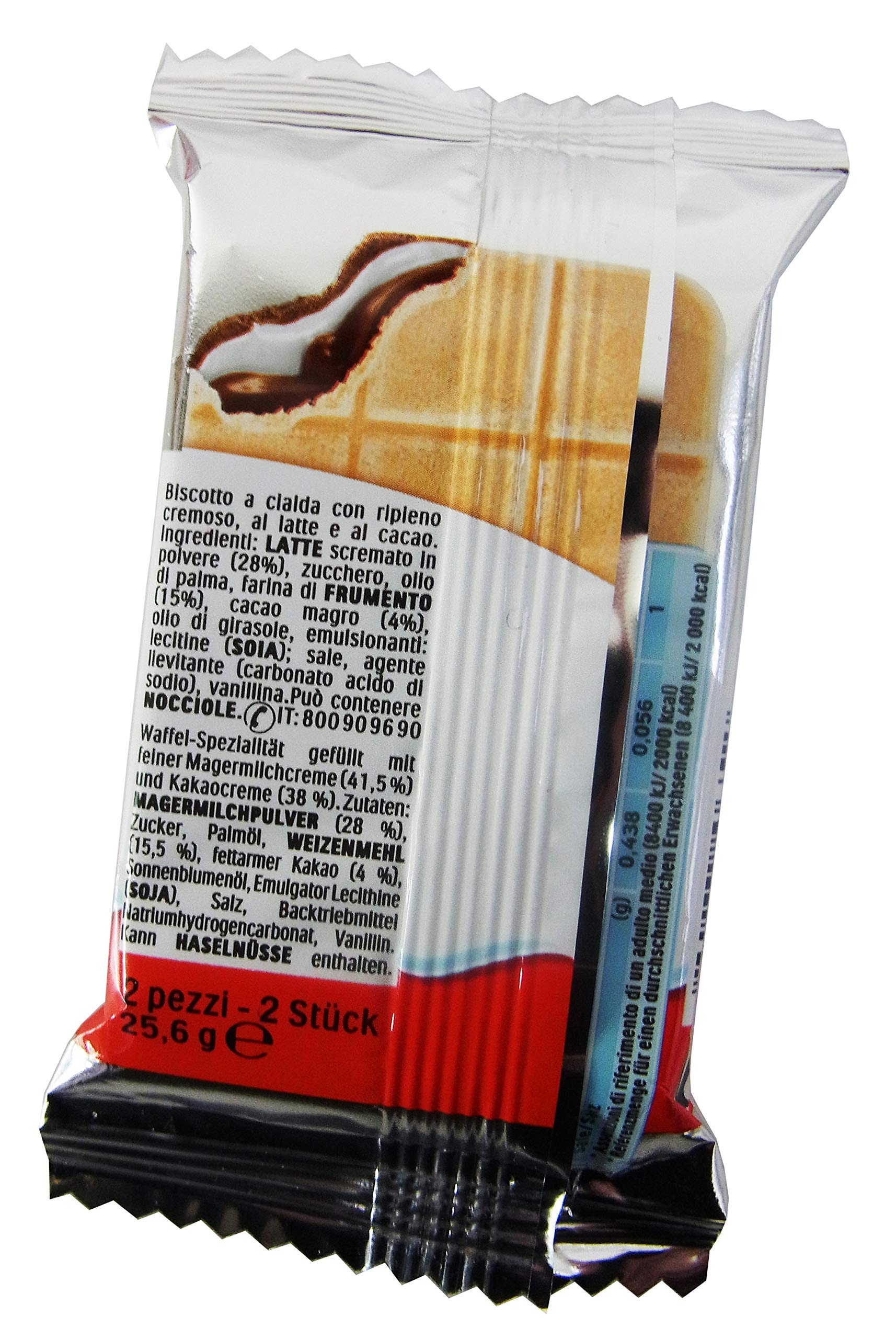 Kinder Cards Wafer Biscuits, Individually Wrapped Chocolate Snacks with Creamy Cocoa Filling, 786g Bulk Pack