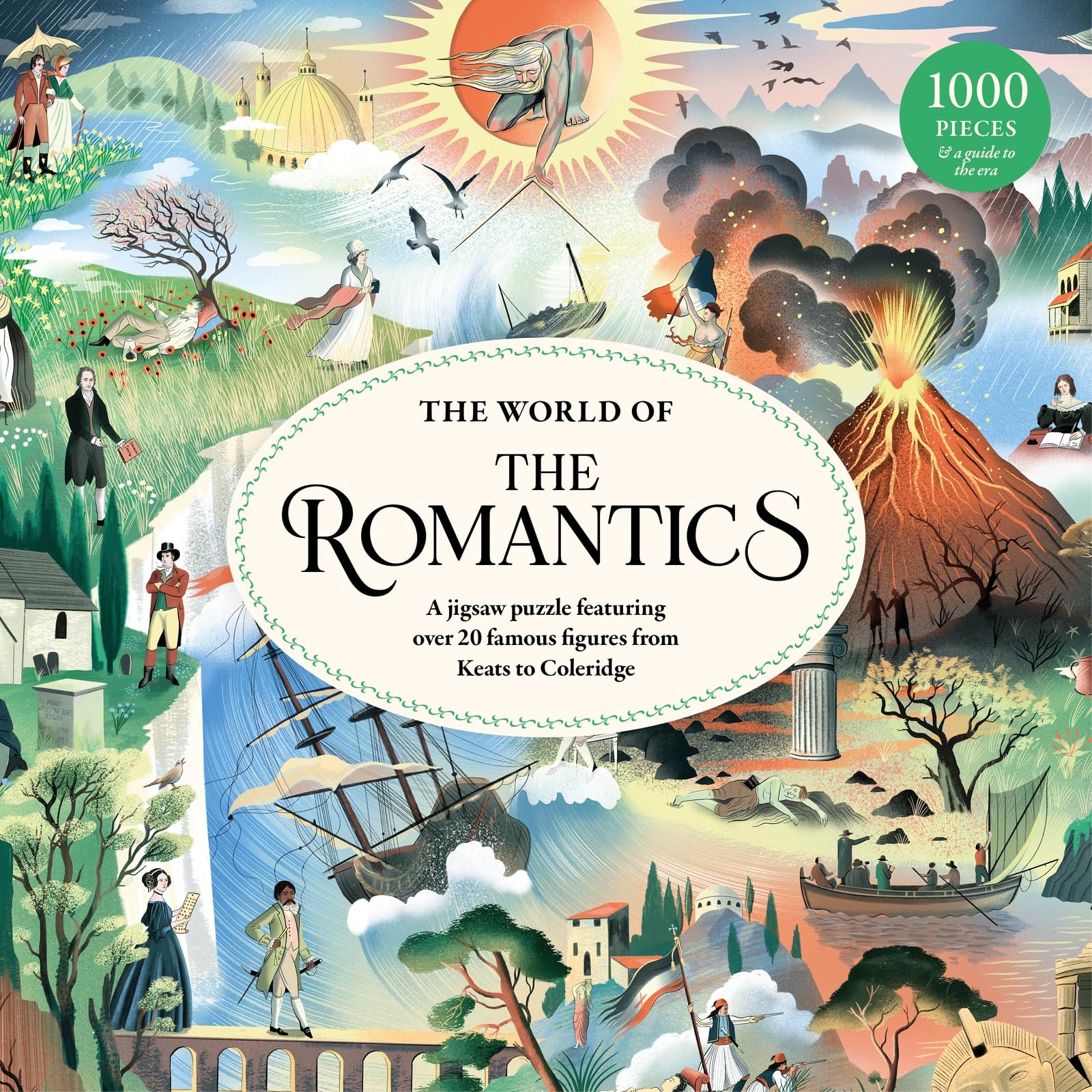 The World of the Romantics 1000 Piece Puzzle - Jigsaw Puzzle Featuring Romantic Era Characters