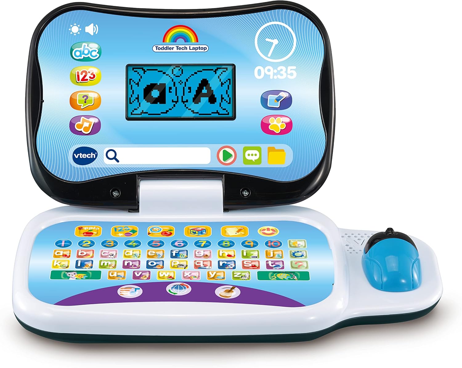 VTech Toddler Tech Laptop - Interactive Educational Computer Toy with 20 Learning Games for Ages 2-5