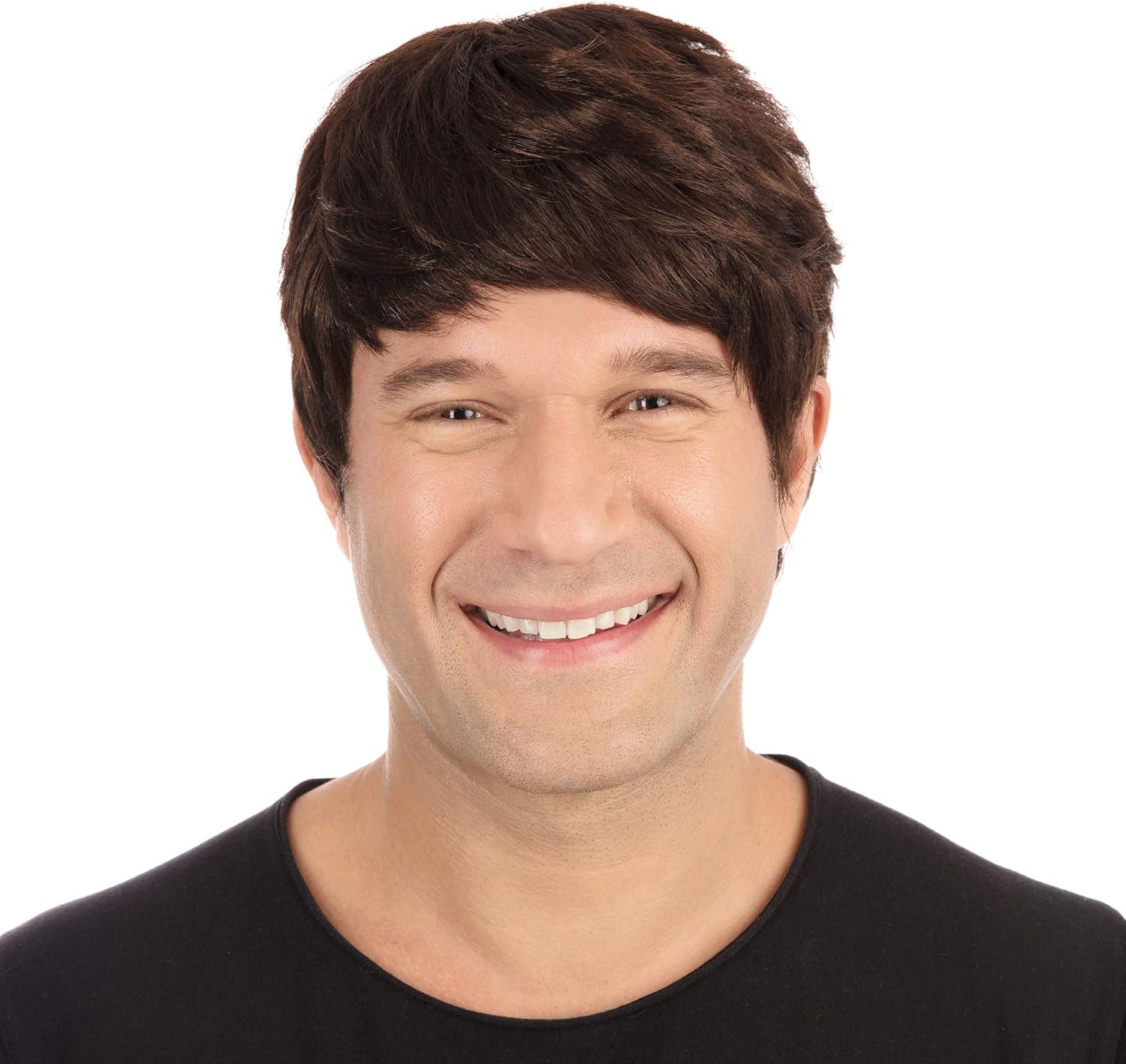 Bristol Novelty Short Brown Male Wig BW305 - One Size