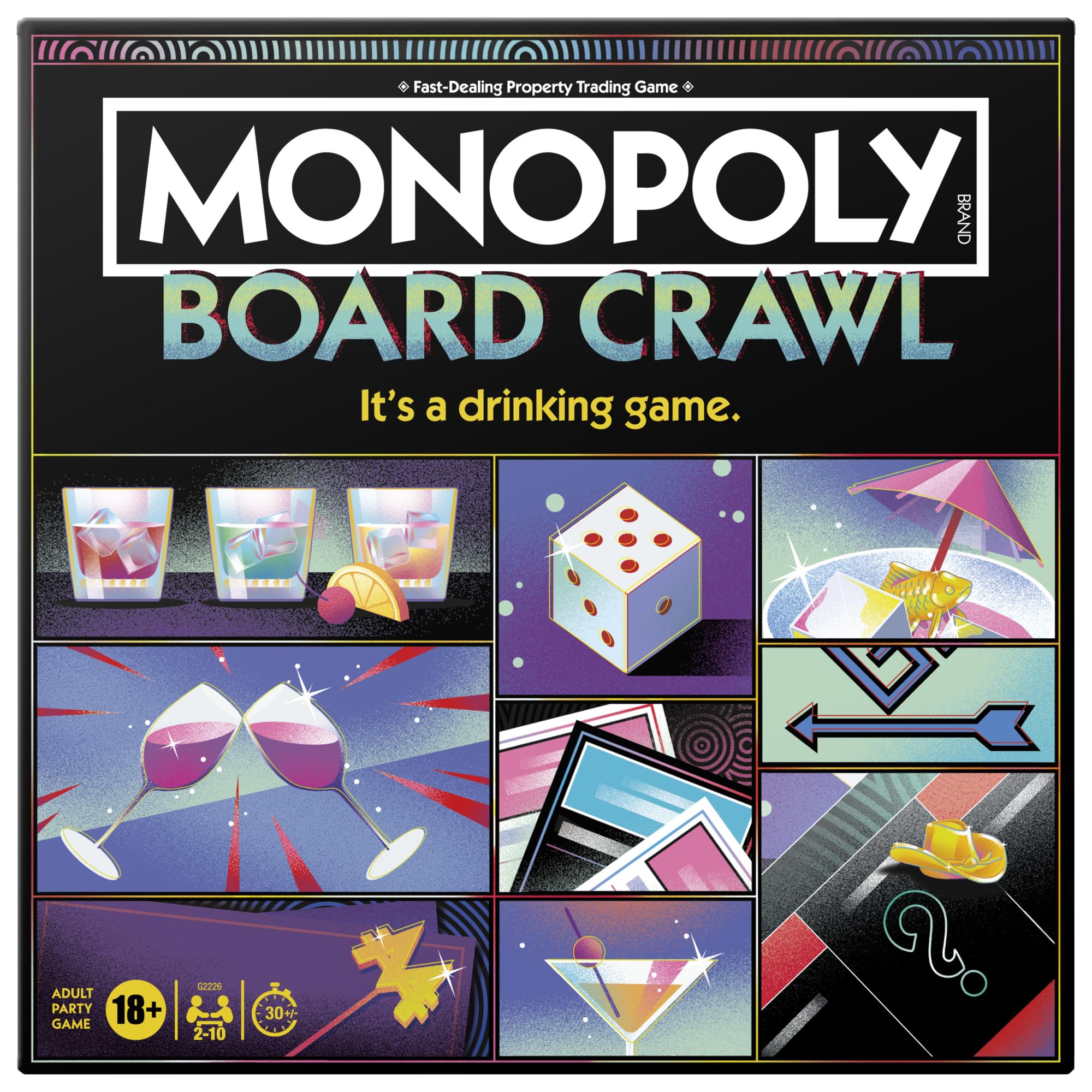 Monopoly Board Crawl Party Game – Official Adult Drinking Game Edition