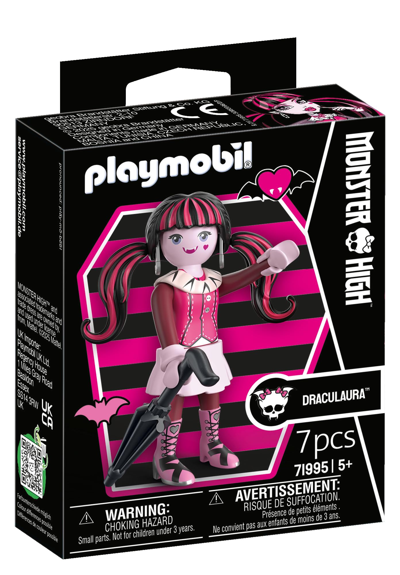 Playmobil Monster High Draculaura Halloween Playset - Gothic Glamour Action Figure