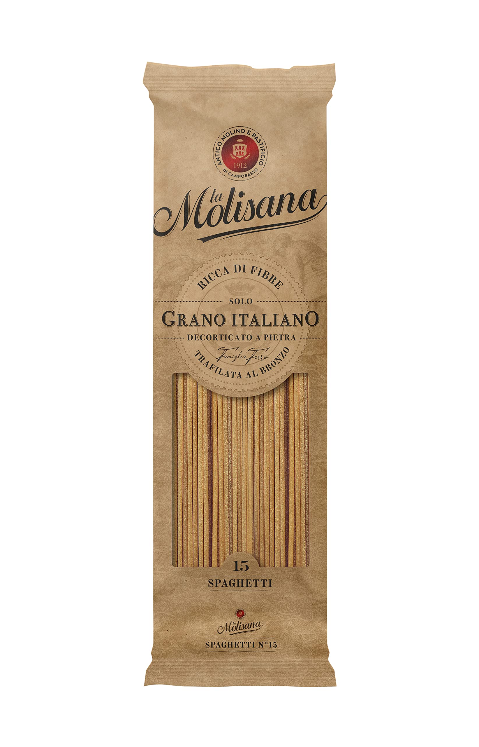 La Molisana Spaghetti Integrali Wholewheat Pasta No.15 (500g)
