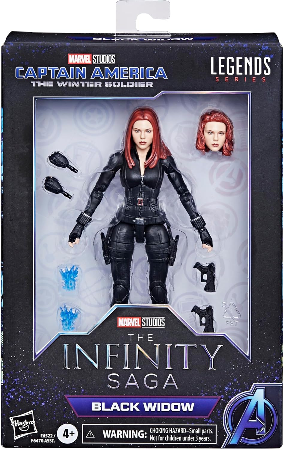 Hasbro Marvel Legends Series Black Widow 6-Inch Action Figure - Collectible Figure for Ages 4+