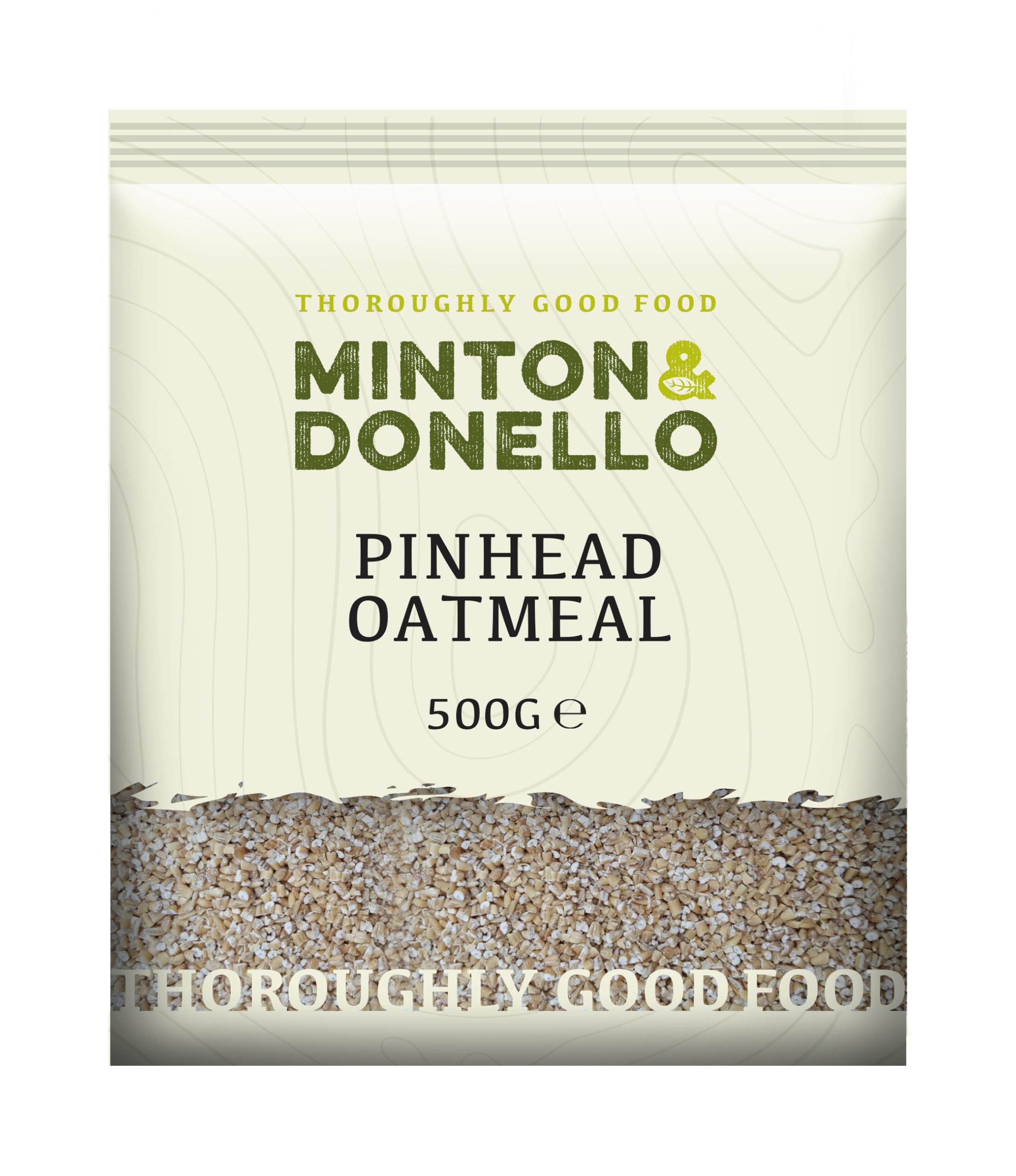 Minton & Donello - Pinhead Oatmeal, 500g - Traditional Coarse Oatmeal for Porridge & Baking
