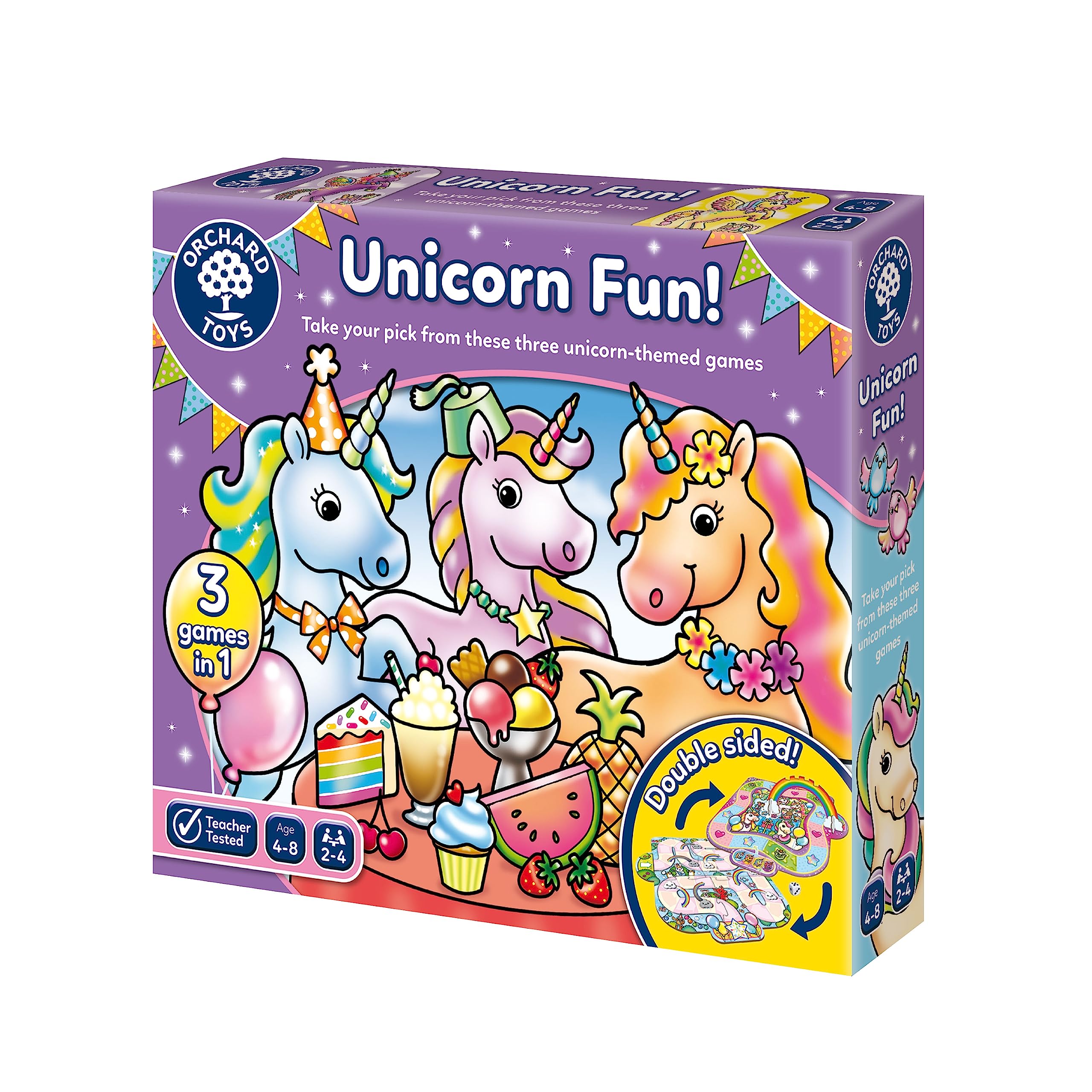 Orchard Toys Unicorn Fun! 3-in-1 Board Game