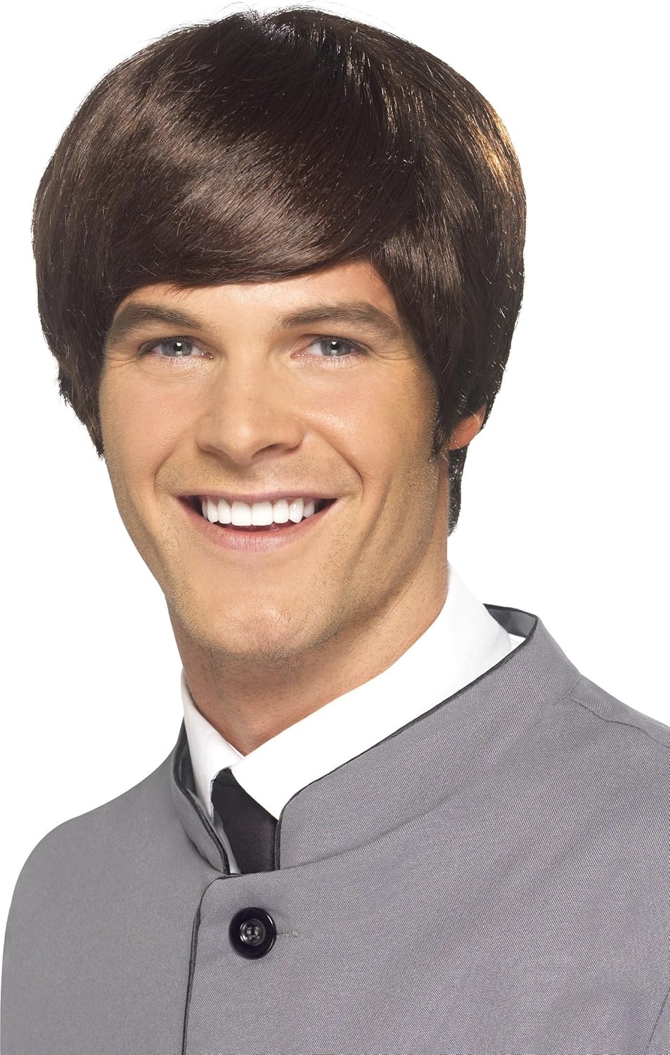Smiffys 60's Male Mod Short Wig - Brown