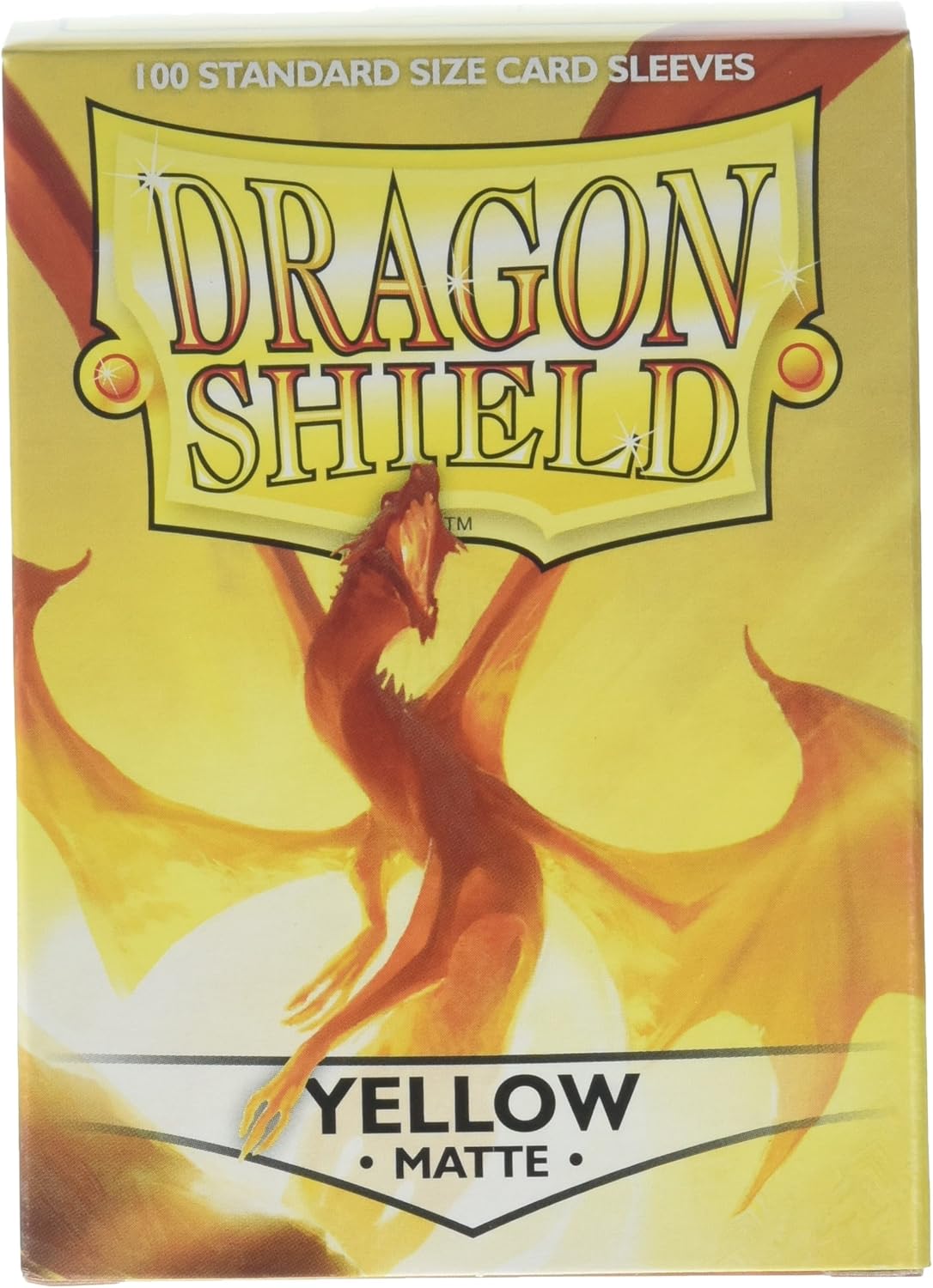 Dragon Shield Matte Yellow Card Sleeves by Arcane Tinmen ApS (Pack of 50)