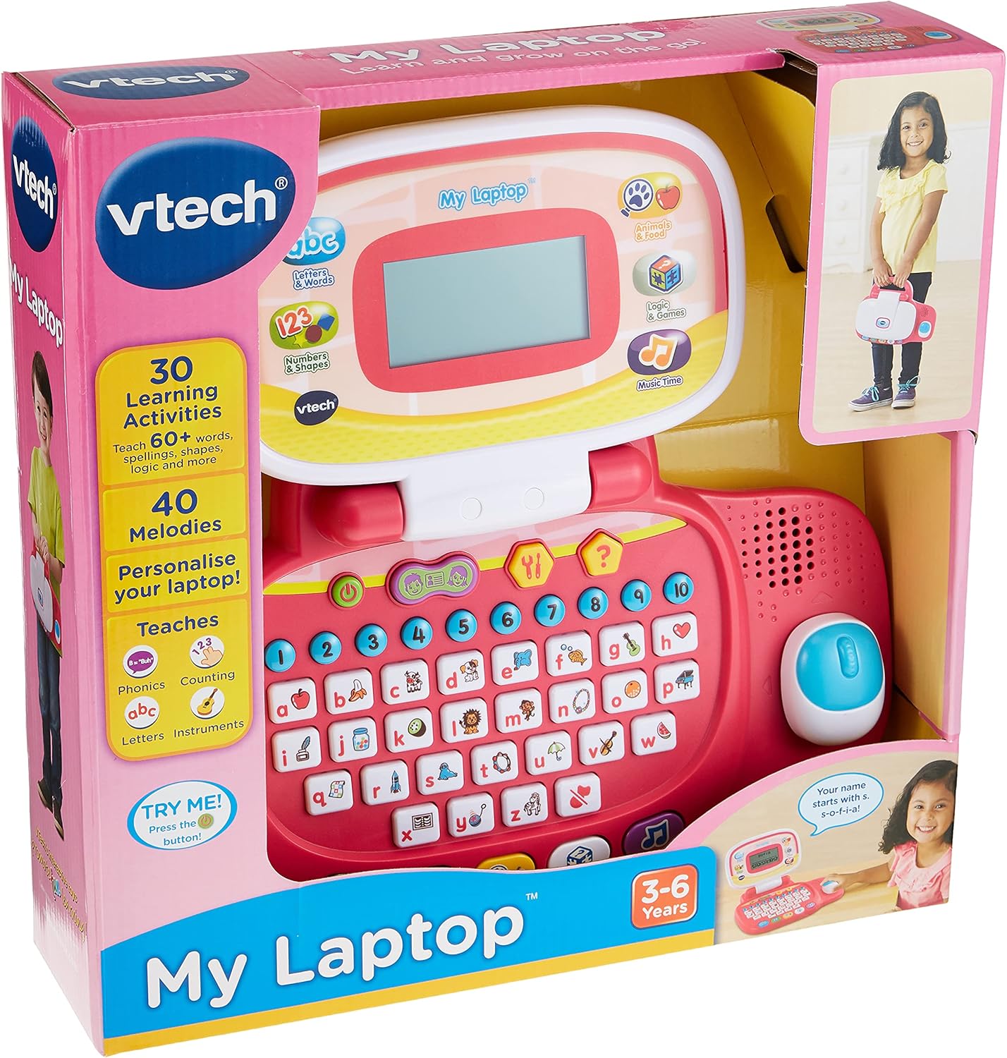 VTech Pre-School My Laptop - Educational Electronic Learning Toy for Ages 3-6