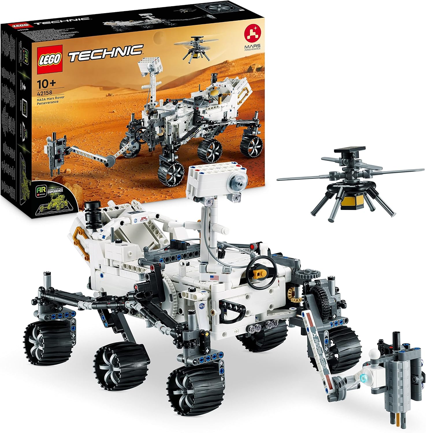 LEGO Technic NASA Mars Rover Perseverance 42158 - AR App Experience, 1132 Pieces