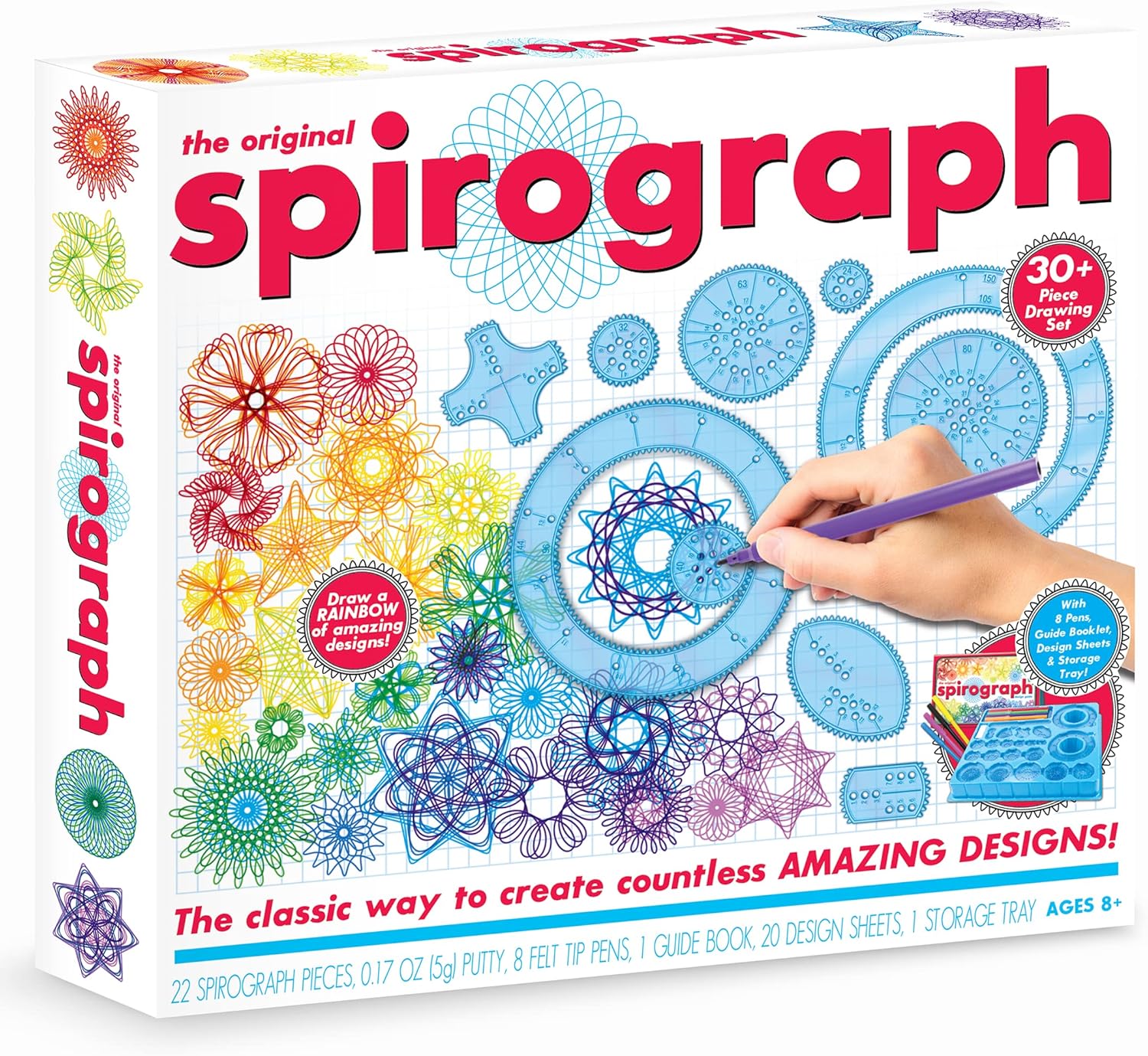 Spirograph Original - 30+ Piece Drawing Set for Ages 8+