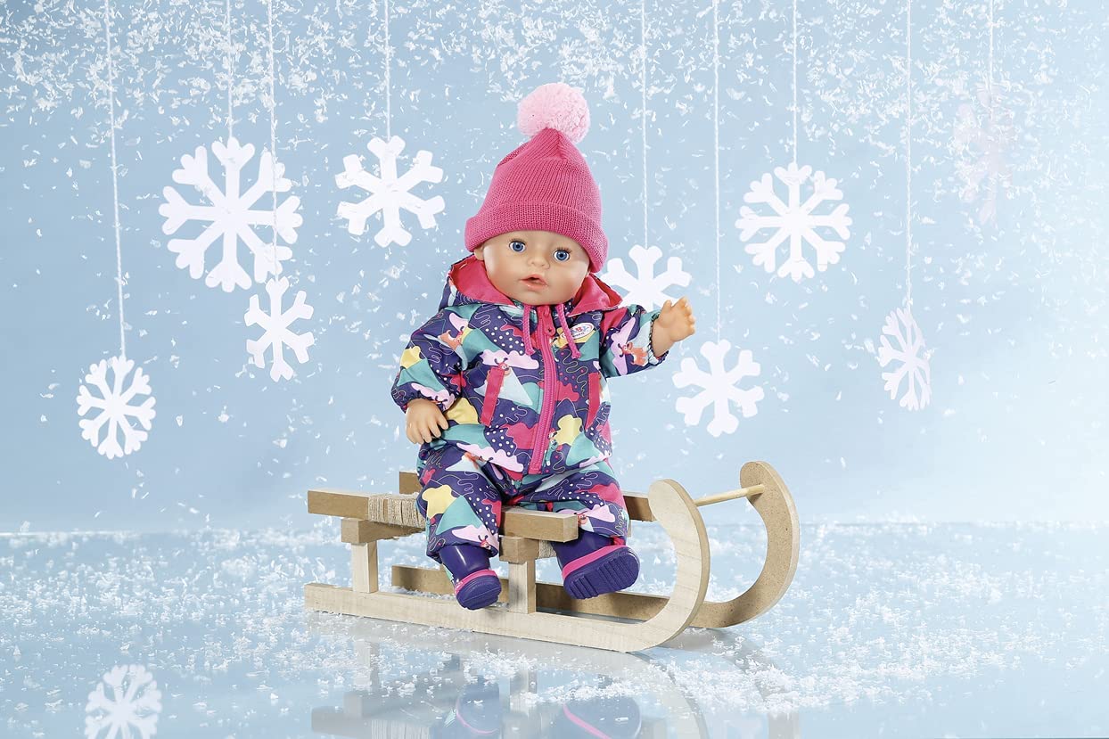 BABY Born Deluxe Snowsuit 43 cm - Winter Outfit with Hat & Boots for Dolls