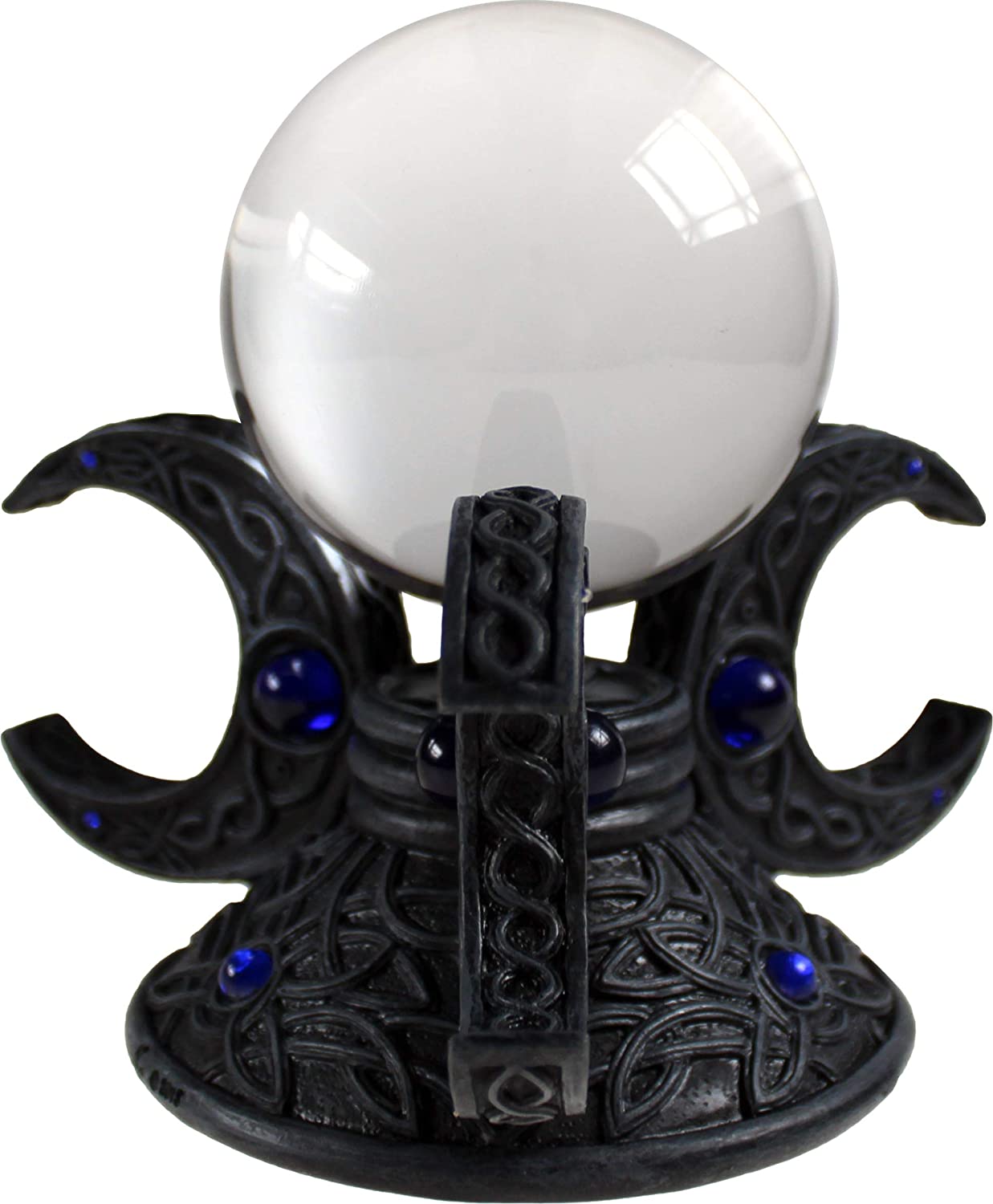 Nemesis Now Triple Moon Goddess Hand-Painted Resin Crystal Ball Holder