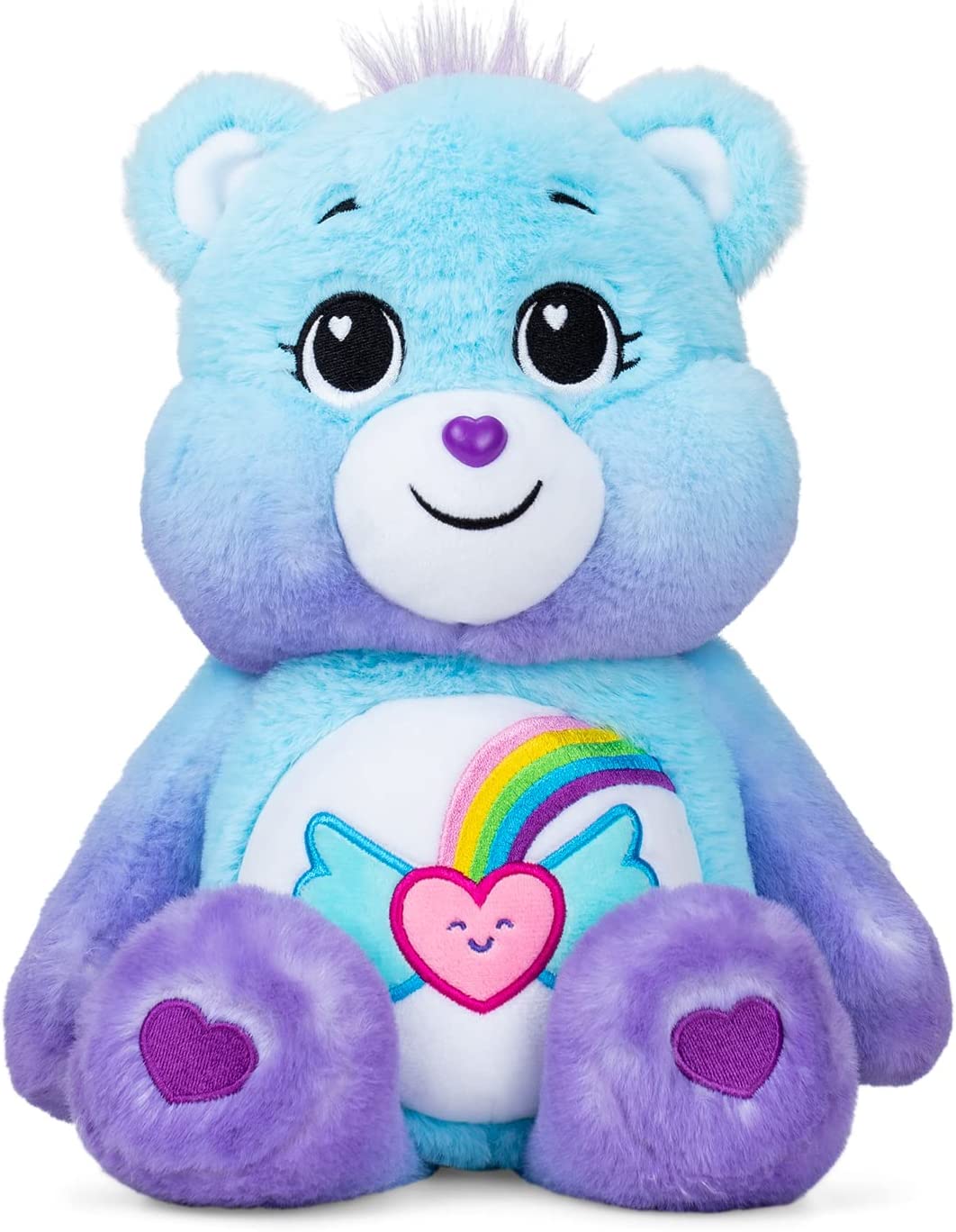 Care Bears Dream Bright Bear 35cm Plush Toy - Optimistic Character with Heartwings Badge