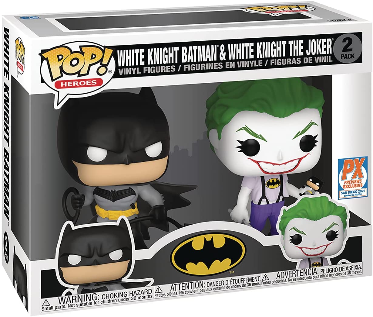 Funko Pop! Vinyl DC Comics - Batman & Joker White Knight Exclusive Set (56117)