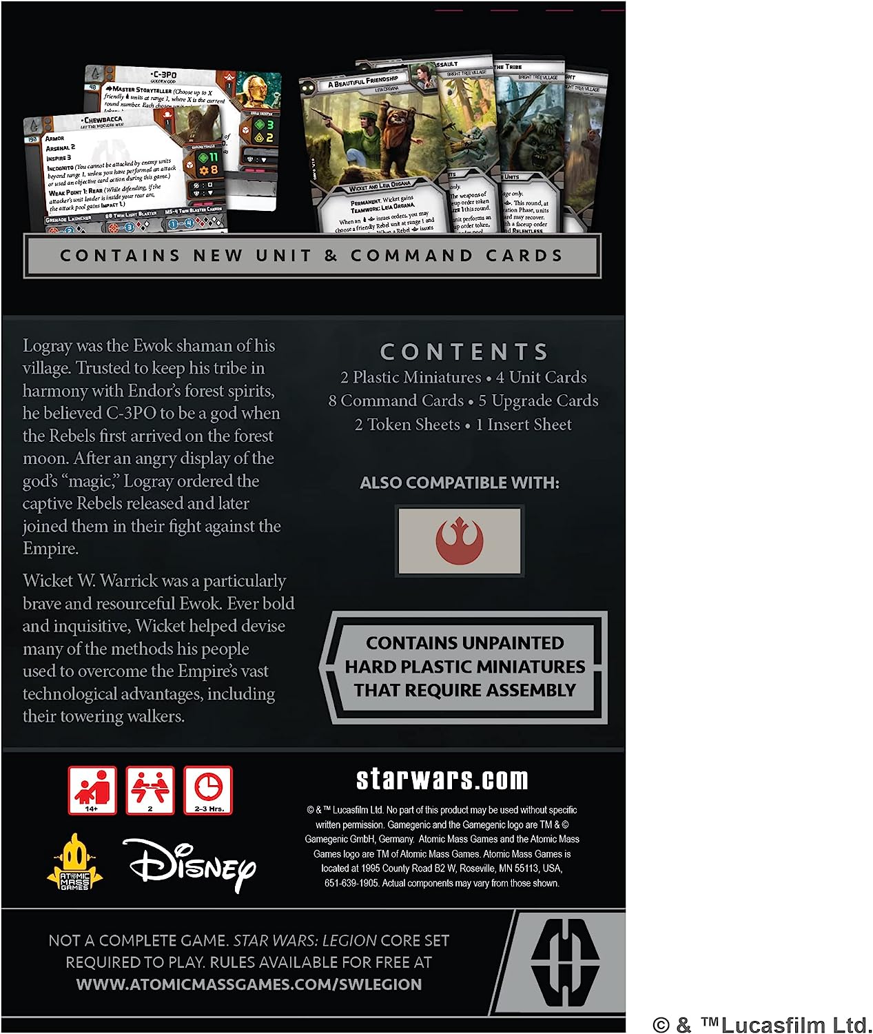 Atomic Mass Games Star Wars: Legion Logray & Wicket Commander Expansion