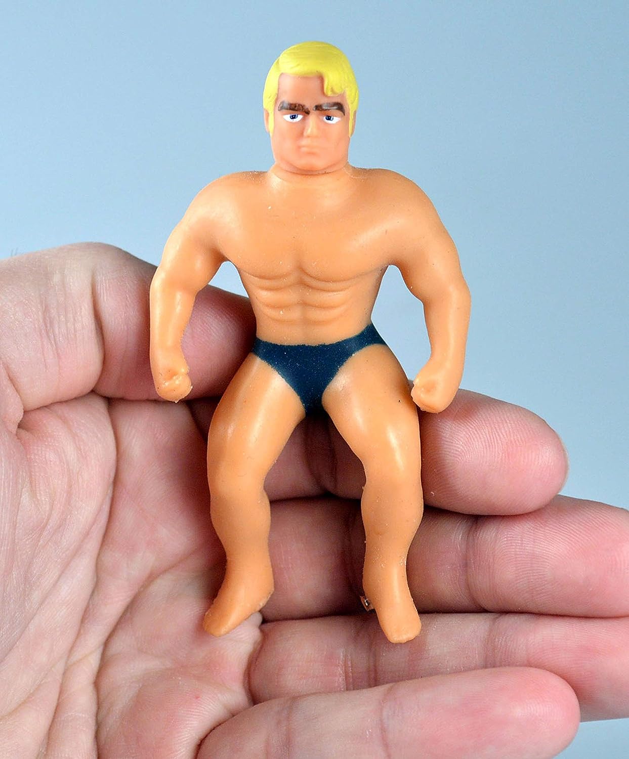 World's Smallest Stretch Armstrong - 9cm Stretchable Retro Action Figure