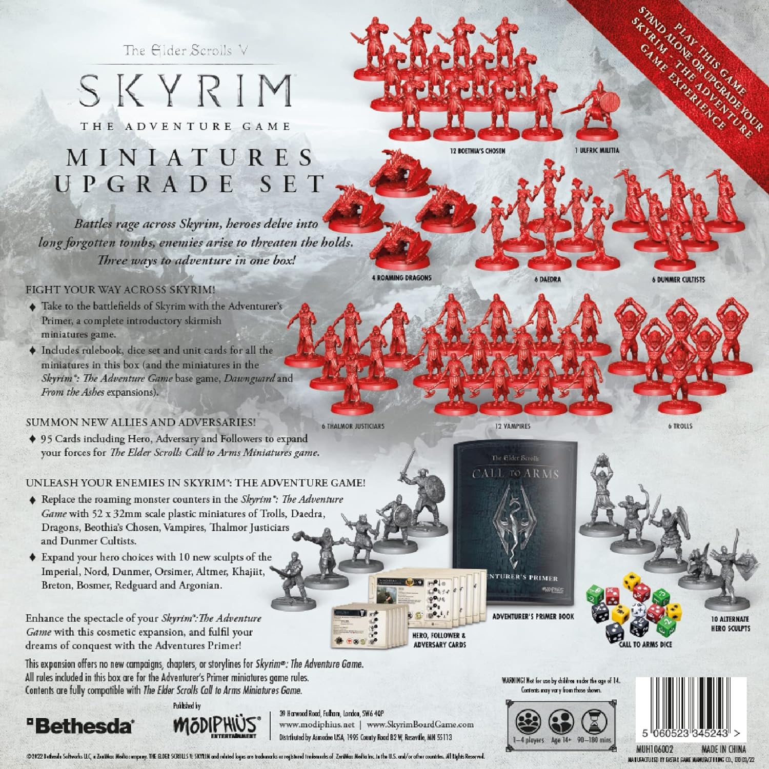 Modiphius The Elder Scrolls: Skyrim Adventure Board Game Miniatures Upgrade