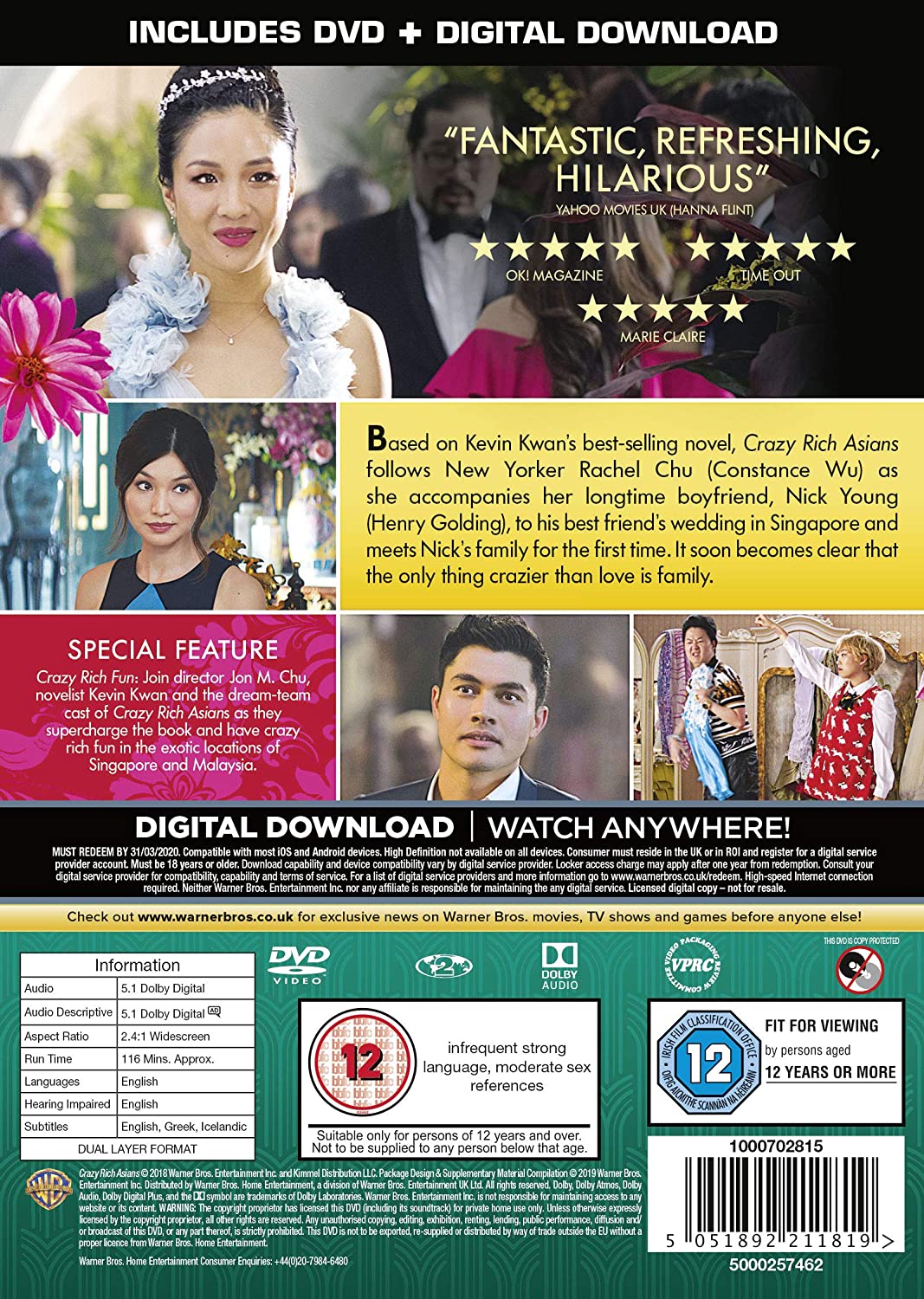 Crazy Rich Asians (2018) - DVD