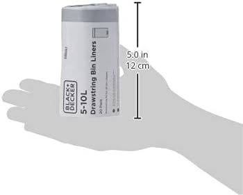 BLACK+DECKER - 5-10L Drawstring Bin Liners 20 Pack