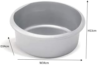 Addis - 7.7 Litre Round Bowl Metallic Silver 2