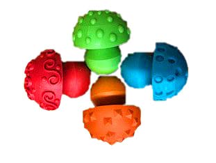 Craftplay Dough Hemispherical Stampers - Pack of 4 Patterns for Toddlers & Kids