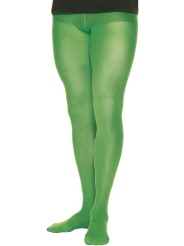 Smiffys Elf Costume Tights - Green (One Size Fits Most)