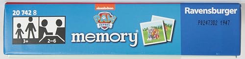 Ravensburger Paw Patrol Mini Memory Game - Matching Card Game for Kids