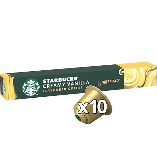 STARBUCKS - Creamy Vanilla Flavoured Coffee by Nespresso, Blonde Roast, 100% Arabica Coffee Pods 5