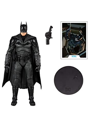 McFarlane DC Batman Movie 7-Inch Action Figure - Ultra-Articulated Collectible with Grappling Hook and Base