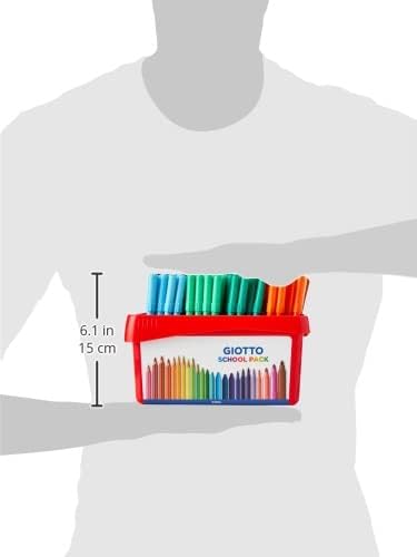 GIOTTO Turbocolor Felt Tip Pens - 144 Pack Fine Tip 2.8mm, Assorted Colours 2