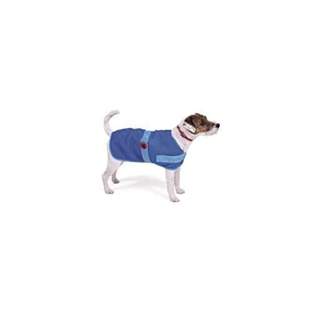 Petface Cooling Dog Coat - Water-Activated Relief | 40 cm Size | Blue