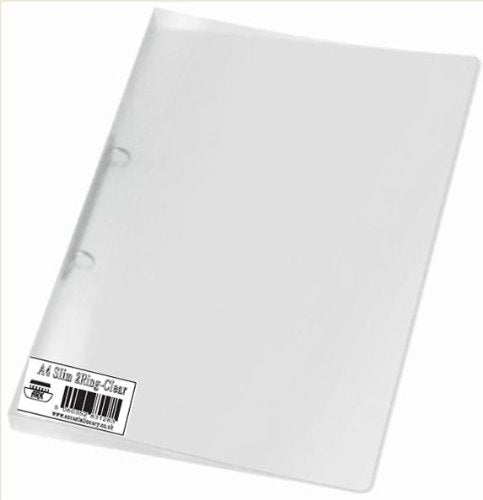Ark 3 Pack Clear A4 Slim Project Style Ring Binders | 2 Ring | 20mm Spine | 15mm Capacity 1