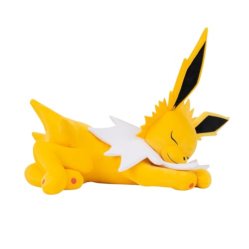 Jazwares Pokémon Jolteon Sleeping Plush - 18-Inch Soft Toy | Polyester | Multicolor