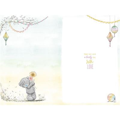 Me To You Bear Tatty Teddy Birthday Card for Nan | 6 x 9 in | Gold Foil Accents 2