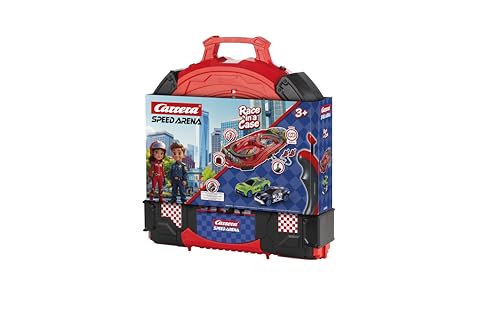 Carrera Speed Arena Race Case: Police Chase Set | 2.77 Metres Track | Includes Green Racer & Police Car