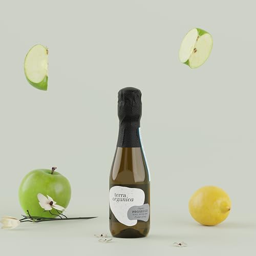 Terra Organica Prosecco 1 x 20cl | Organic Italian Extra Dry Sparkling Wine