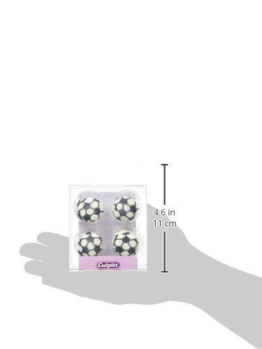 Culpitt - Football Sugar Pipings Edible Cake Decorations Pack of 12 6