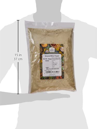 Old India Ground White Pepper 1kg - Pure, Natural Spice for Cooking
