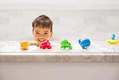 Munchkin Floating Ocean Animal Bath Squirt Toys - 4 Pack for Babies & Toddlers