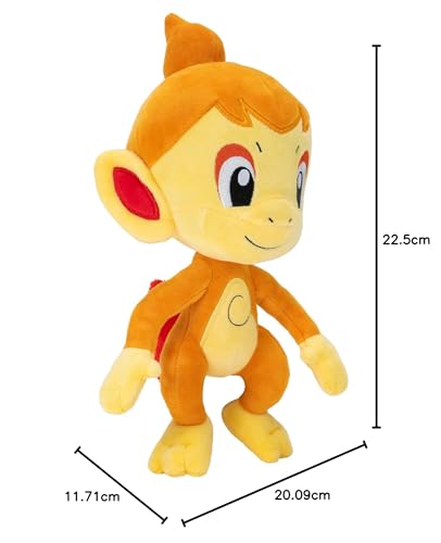 Pokémon POKEMON PKW2692 Chimchar PLUSH-8-Zoll-Plüsch-Authentische Details-Spielzeug für K