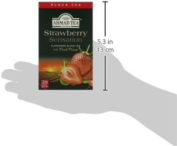 Ahmad Tea Strawberry Sensation - Fruit-Flavoured Black Tea (20 Teabags) 2