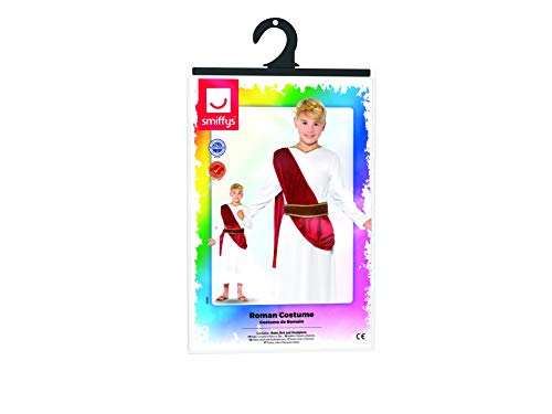 Smiffys Child Roman Boy Fancy Dress Costume with Robe, Belt, and Headpiece 10