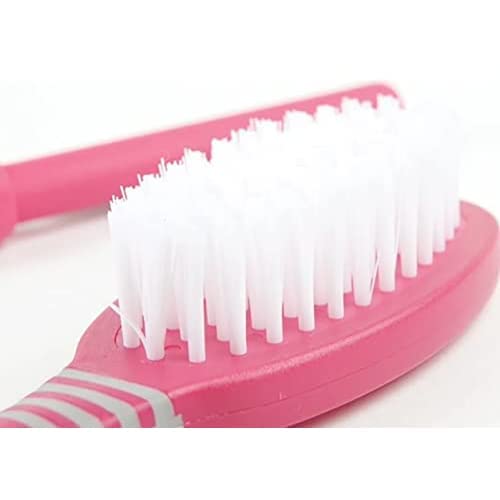 Ancol Ergo Grooming Brush - Easy to Clean, Detangler, Shine Enhancement | Clear Plastic 4