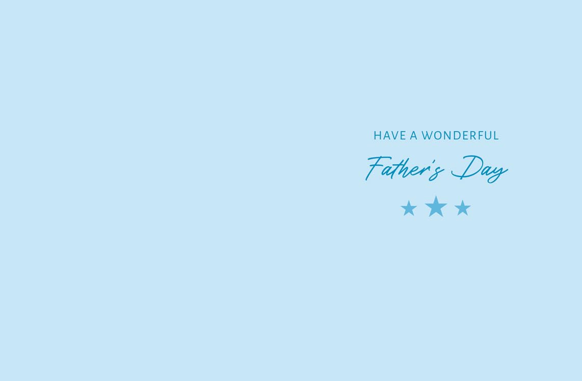 Piccadilly Greetings Father's Day Card for Godfather | 8 x 6 Inches | Blue