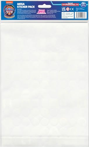 Paper Projects PAW Patrol the Mighty Movie Mega Sticker Pack - Reusable Foiled Stickers | Multicolor 3