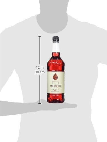 Simply - Grenadine Syrup 1L, Vegan & Nut Free, Non-Alcoholic Flavouring for Drinks & Baking 2